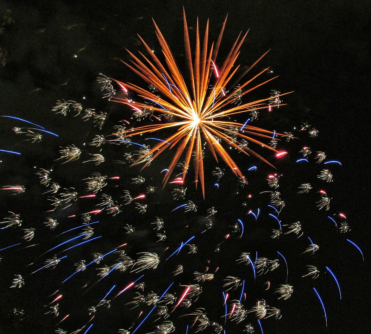 pyrotechnics lights fireworks free photo