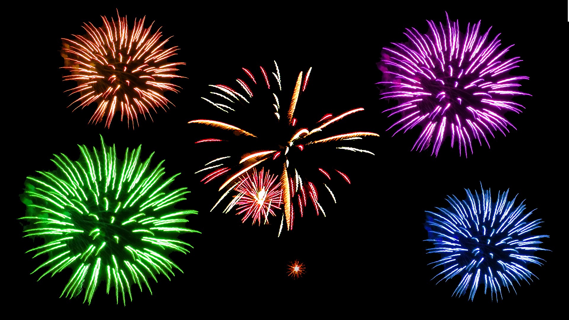 fireworks color night free photo