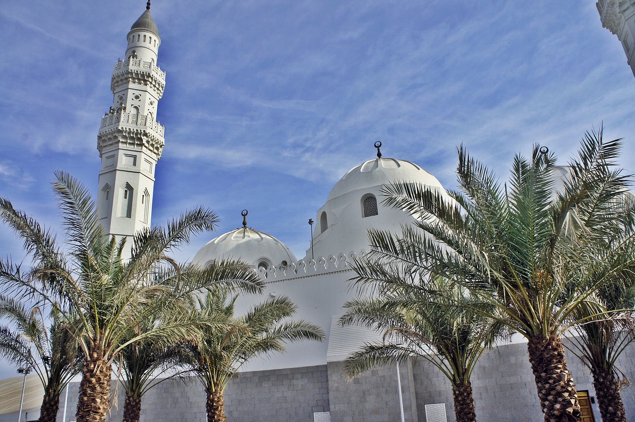 qiblatain mosque madina free photo