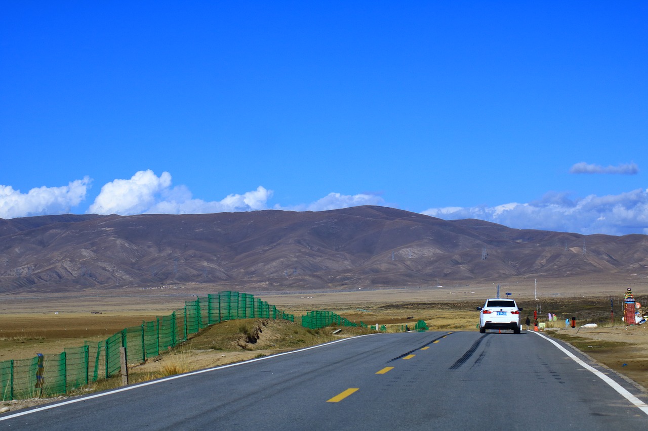 qinghai the scenery blue sky free photo