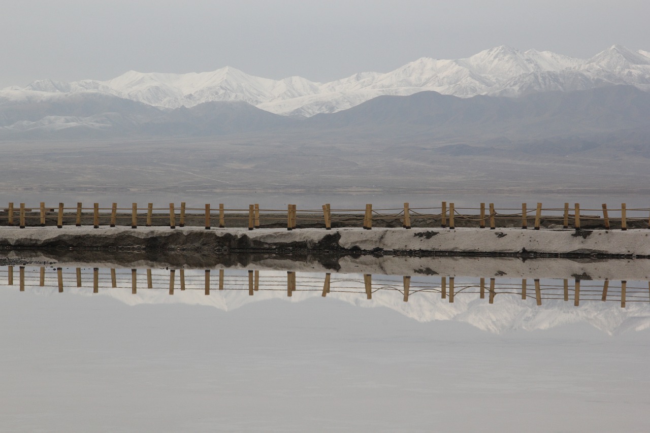 qinghai chaka salt lake free photo