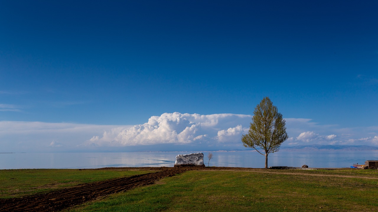 qinghai lake xining blue sky free photo