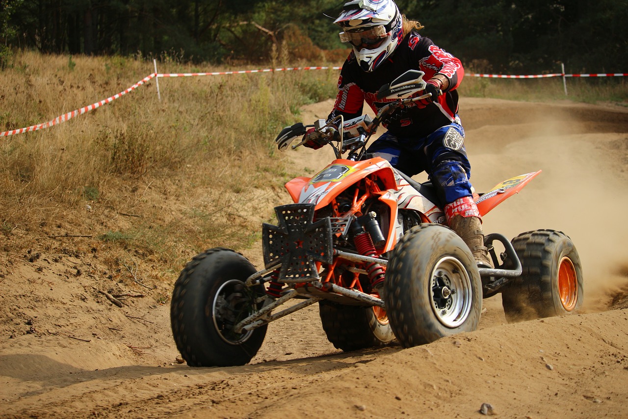 quad motorsport motocross free photo