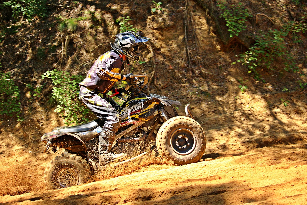 quad motorsport motocross free photo