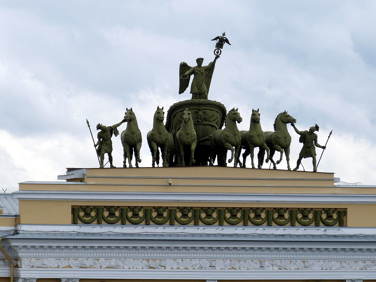 quadriga st petersburg russia free photo