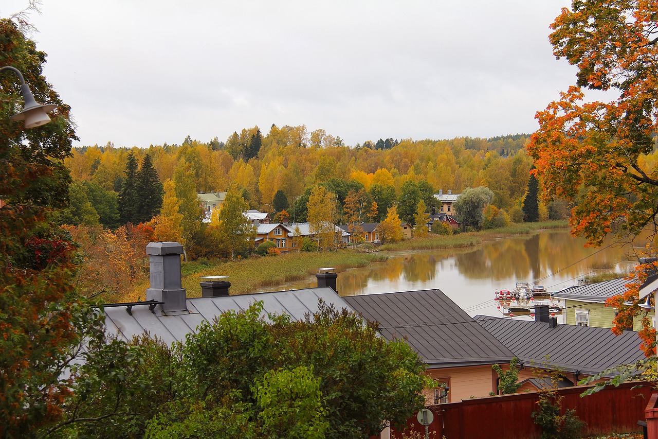 quaint charming wooden houses free photo