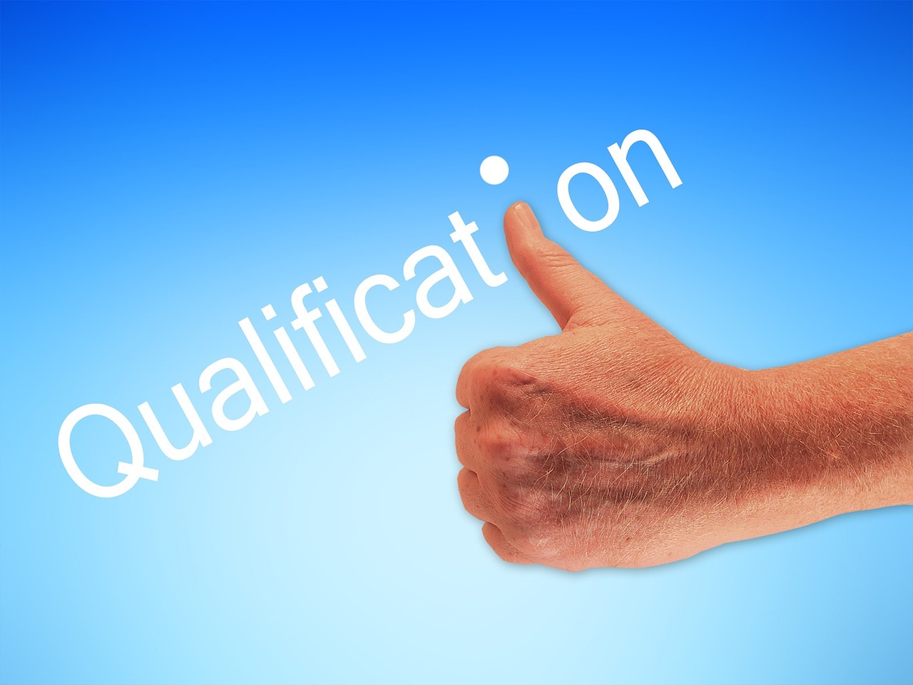 qualification hand thumb free photo