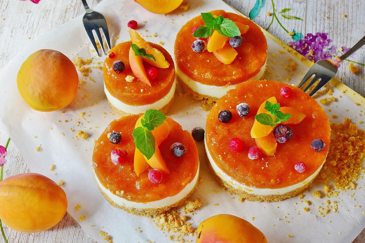 quark tart apricots fruits free photo