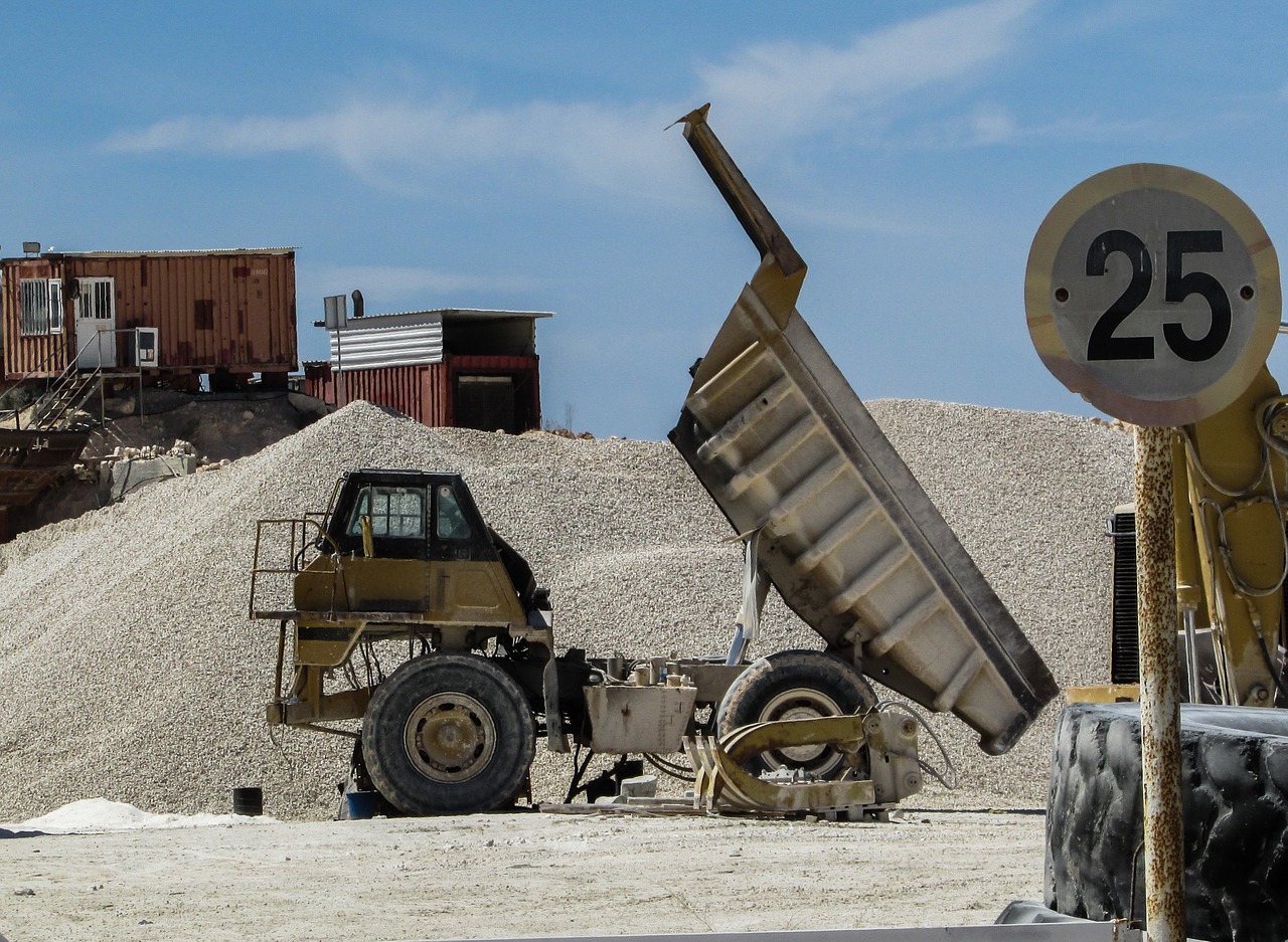 quarry heavy machines quarrying free photo