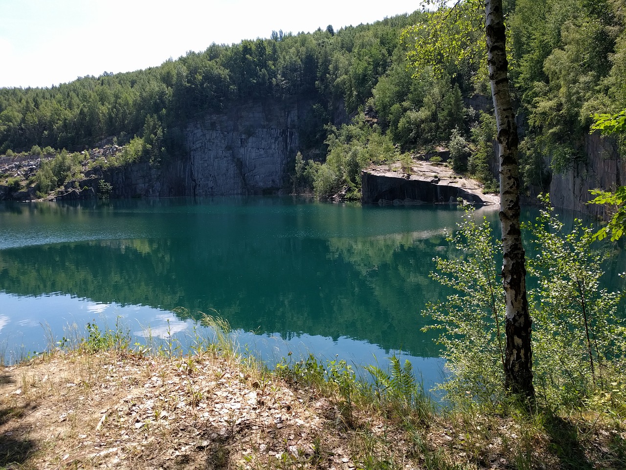 quarry lake rock free photo