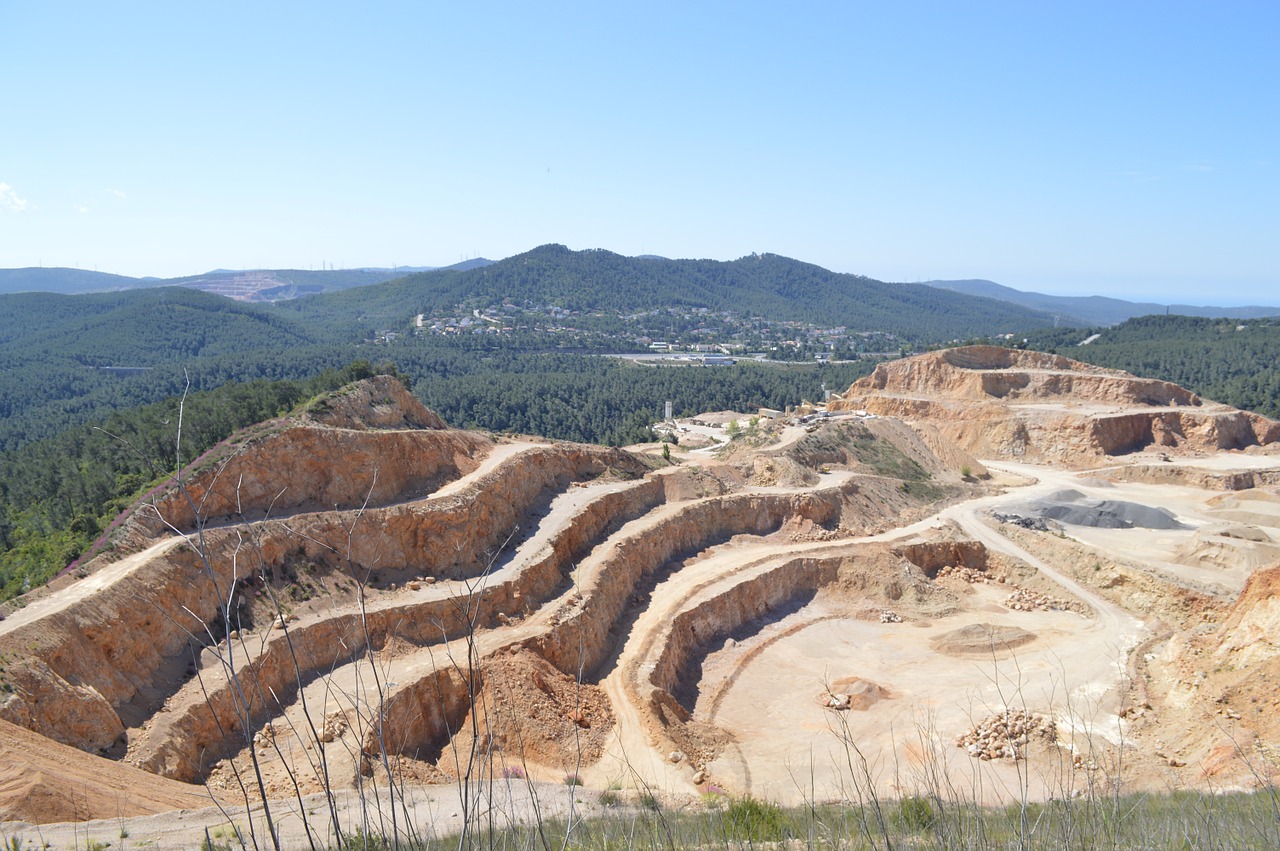 quarry mountain earth free photo