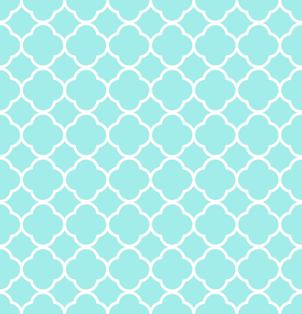 quatrefoil pattern blue free photo