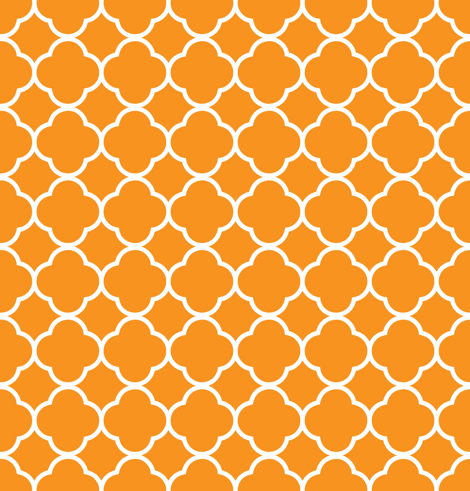 quatrefoil orange background free photo