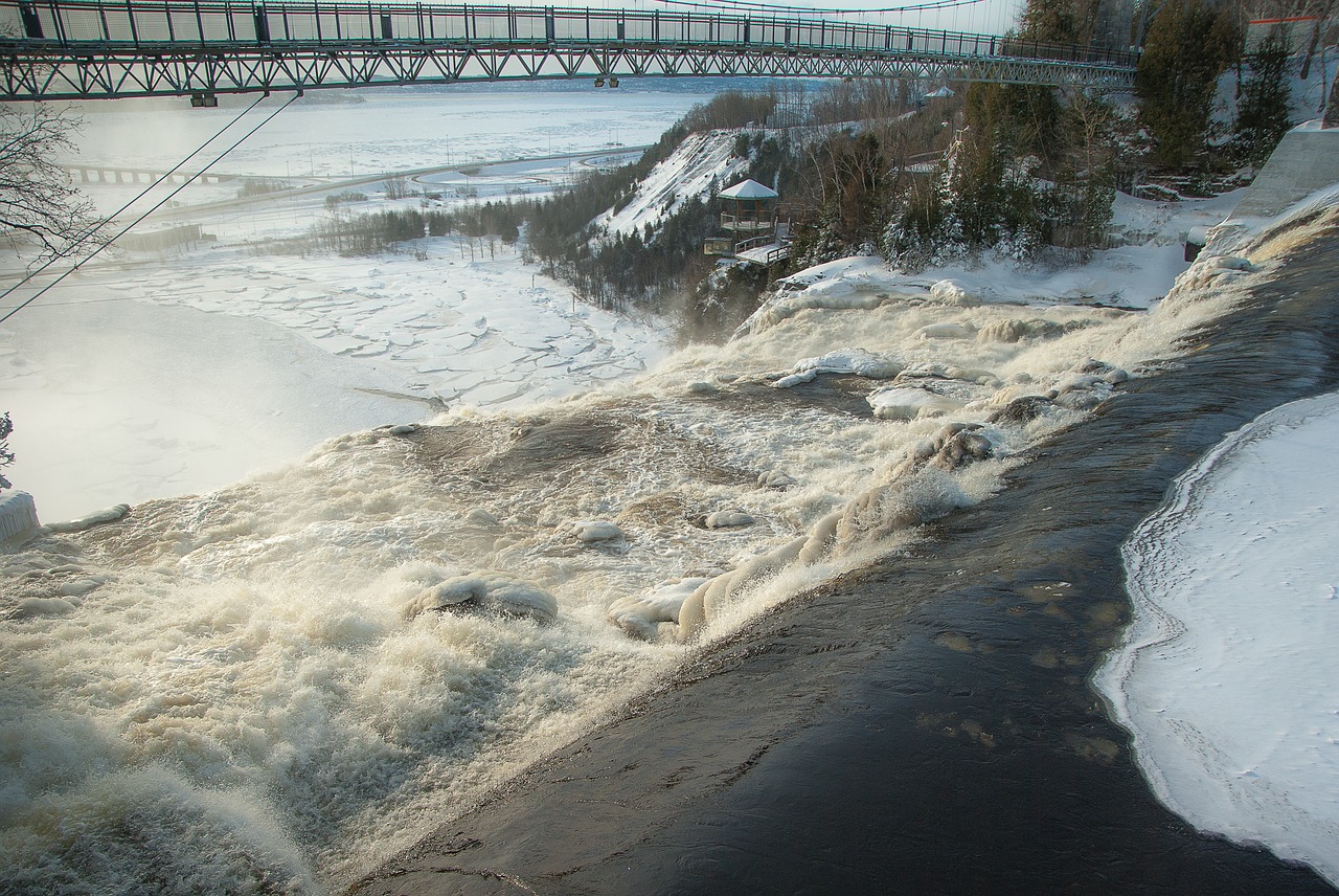 québec montmorency waterfall free photo