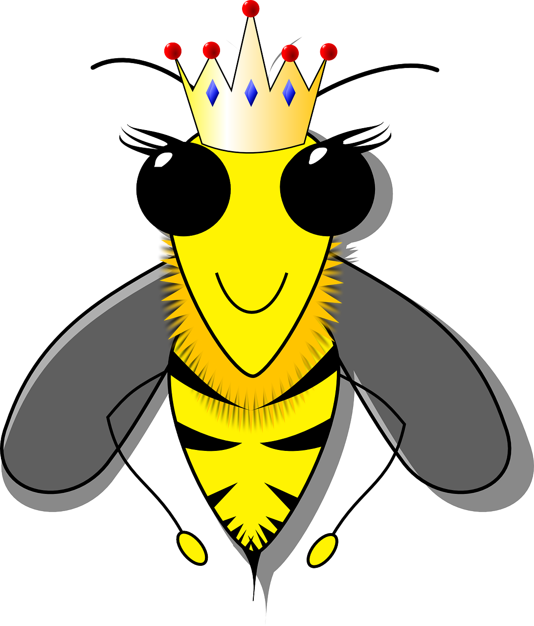 queen bee bee beehive free photo
