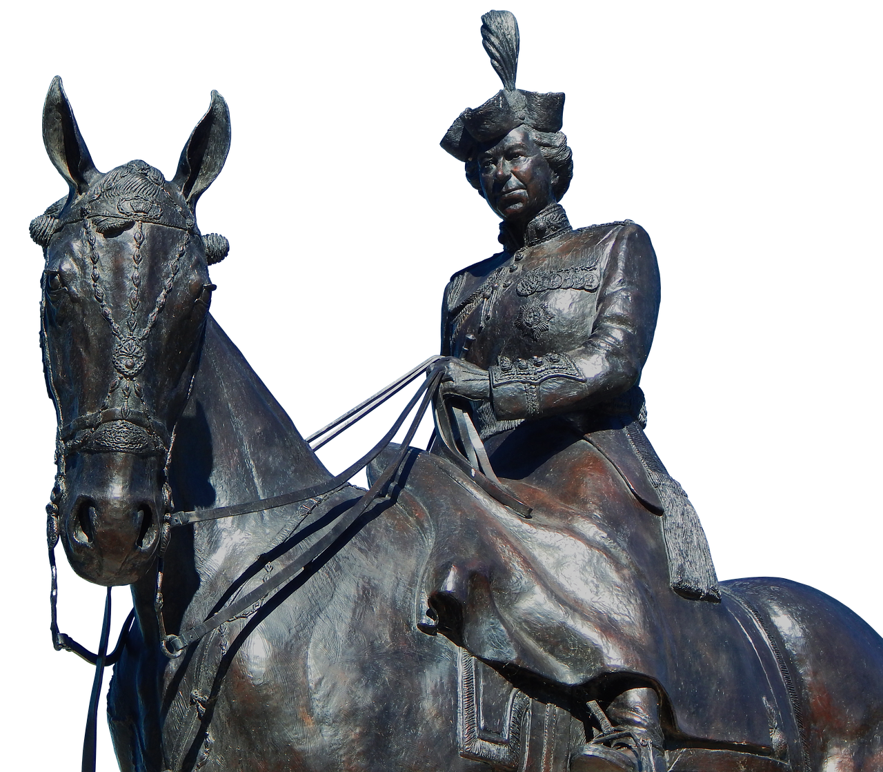 queen elisabeth statue queen free photo