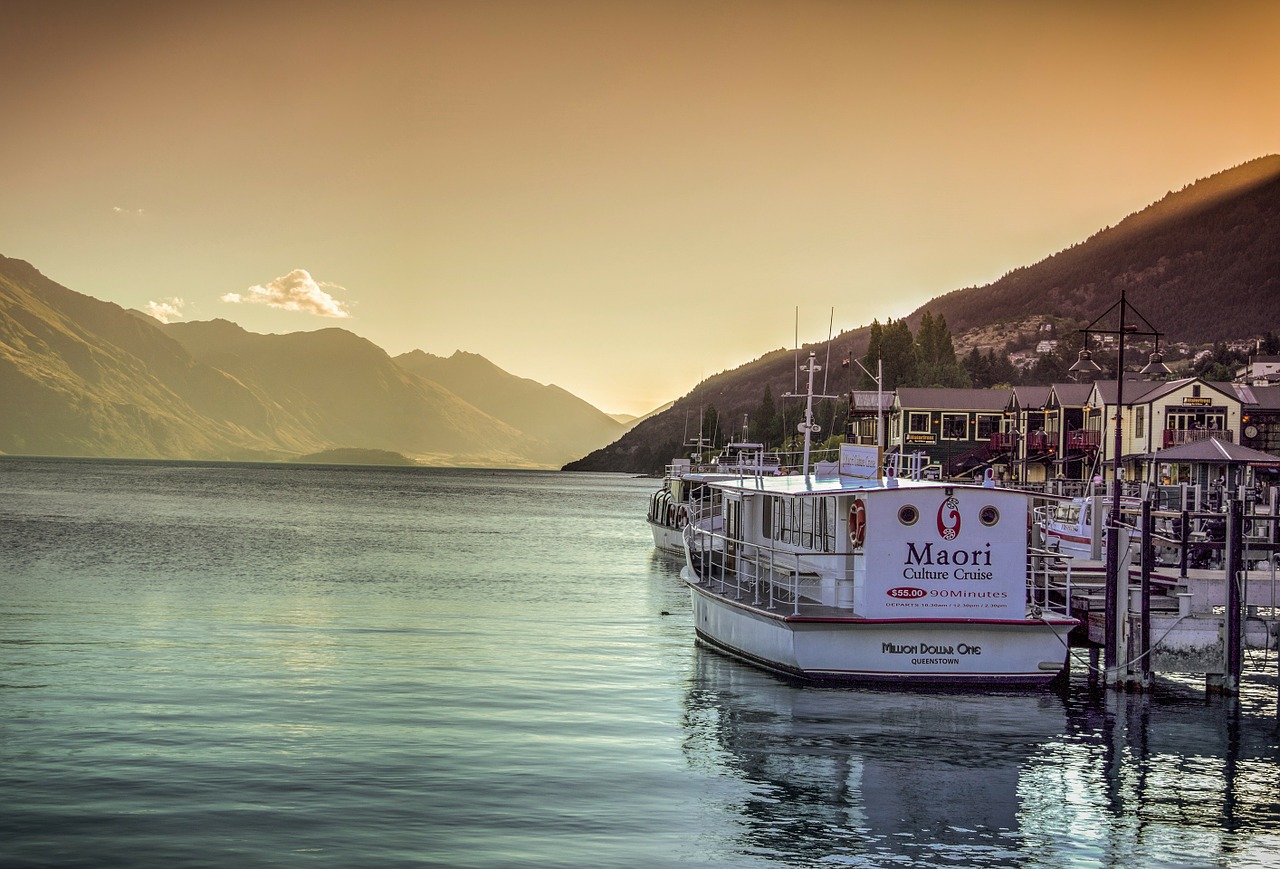 queenstown beach new zealand free photo