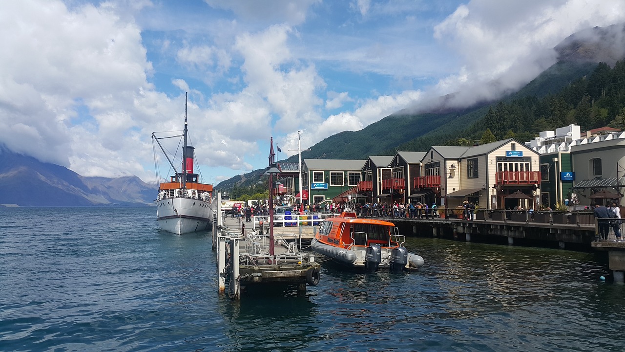 queenstown pier pier new zealand free photo