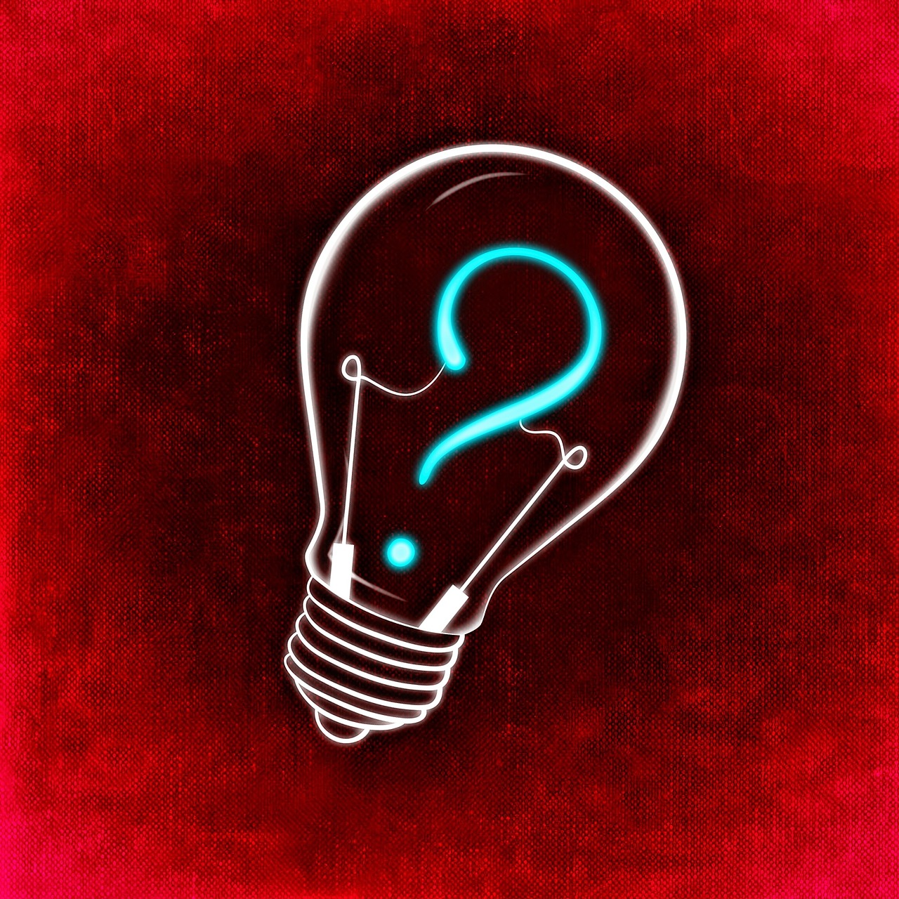 question idea light bulb free photo