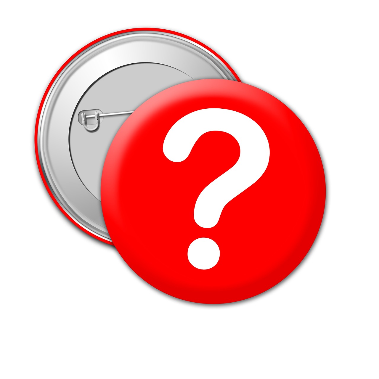 question badge red free photo