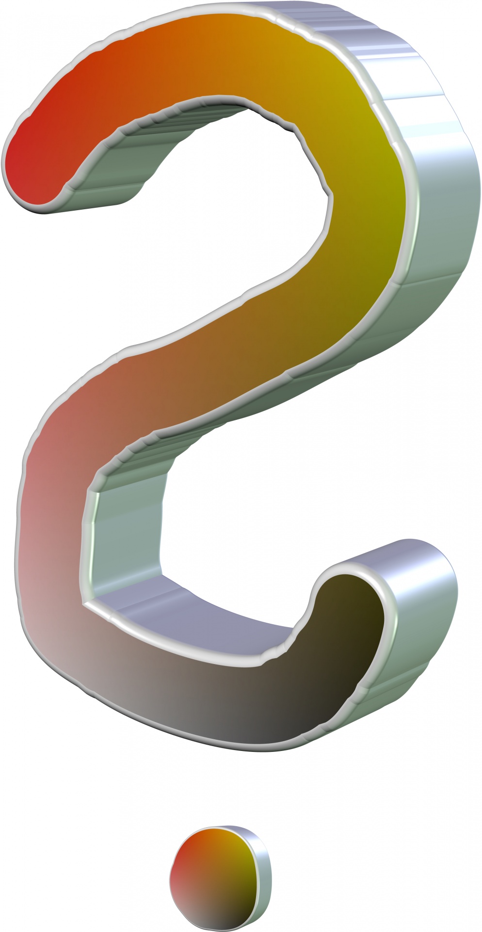 3d question mark free photo