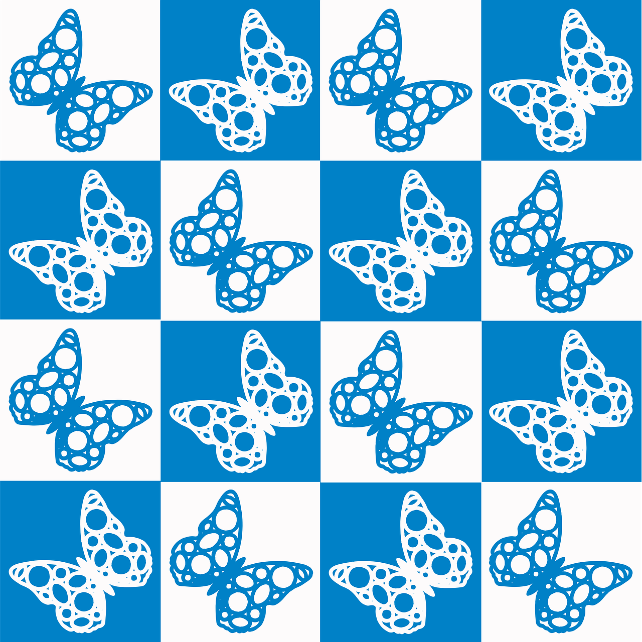 quilt pattern butterflies free photo