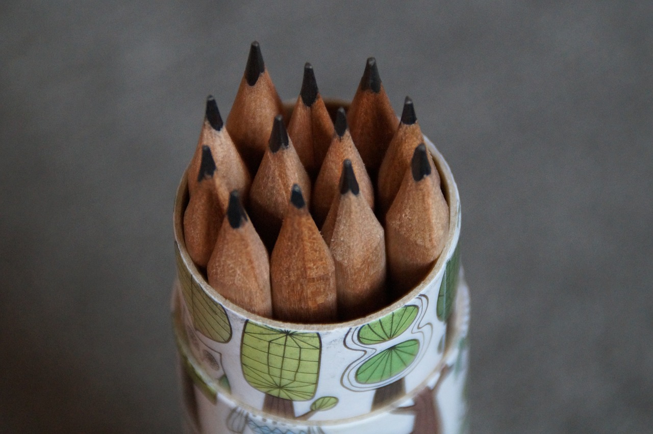 quiver pen holder pencils free photo