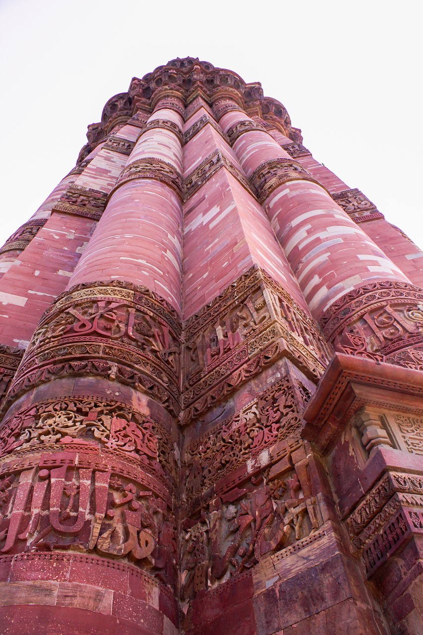 qutubminar india monument free photo