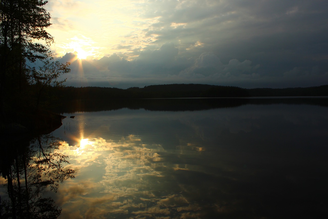 r water national park sunrise free photo