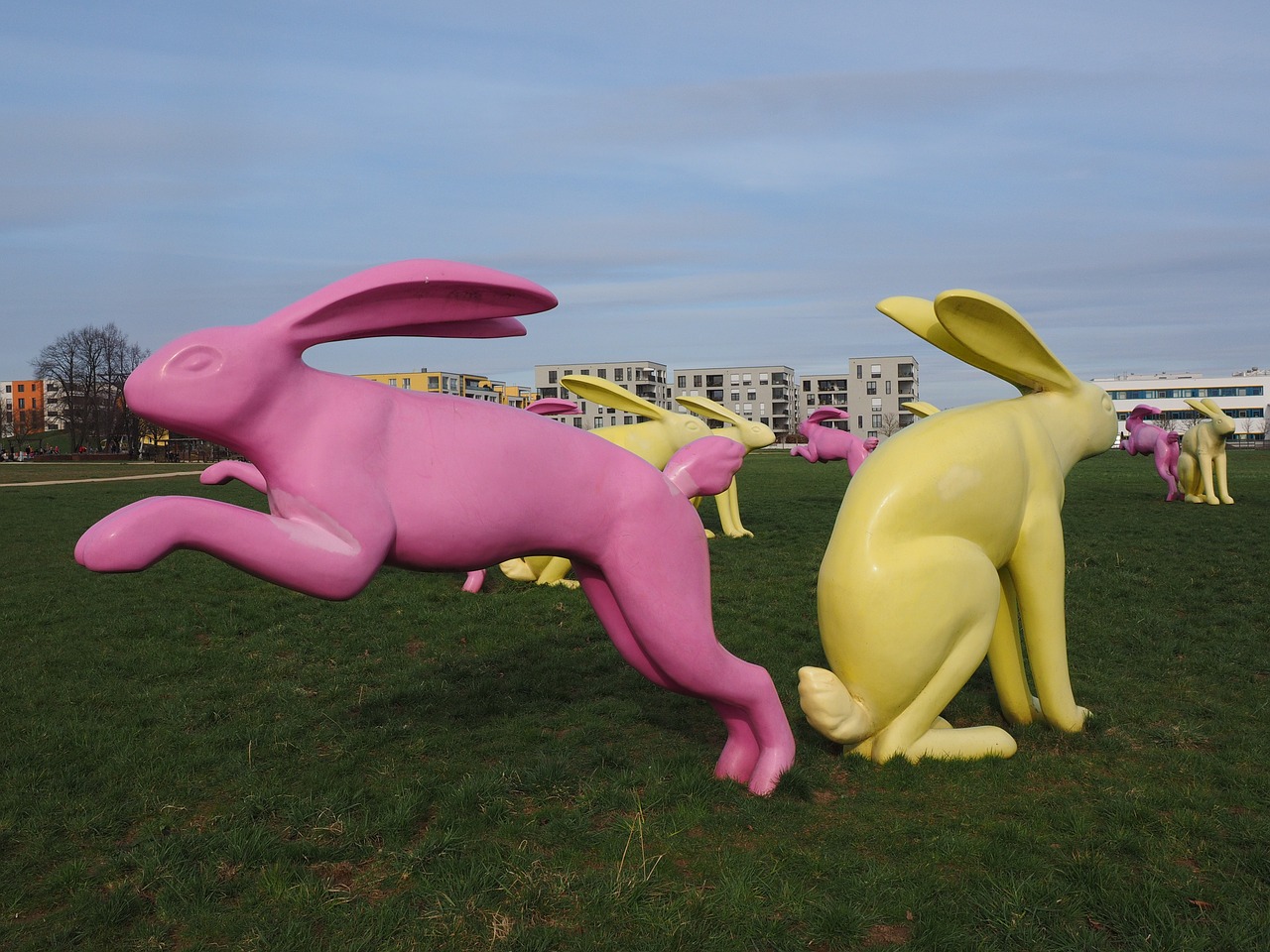 rabbit bunny couple artwork free photo