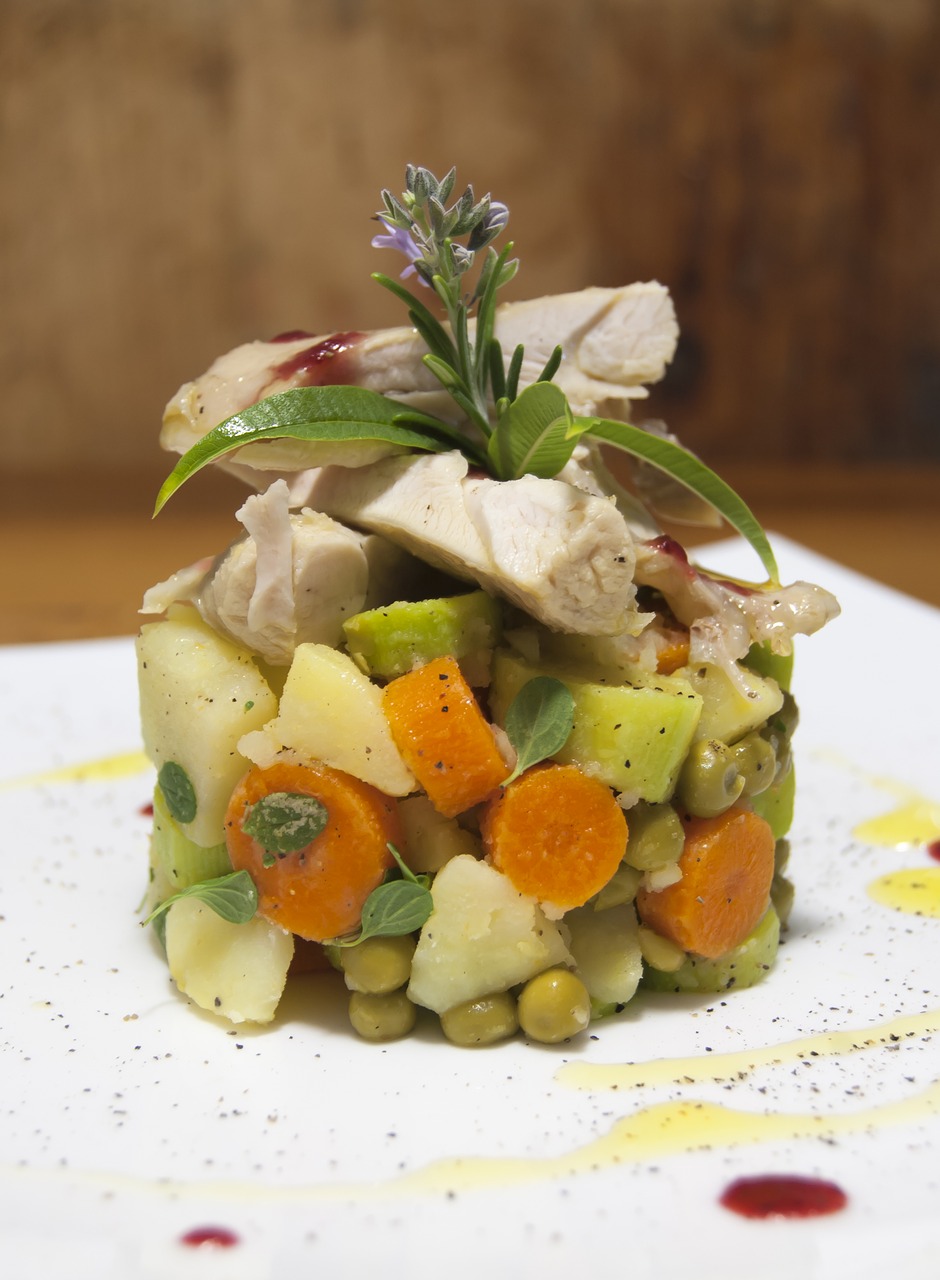 rabbit tuna vegetables free photo