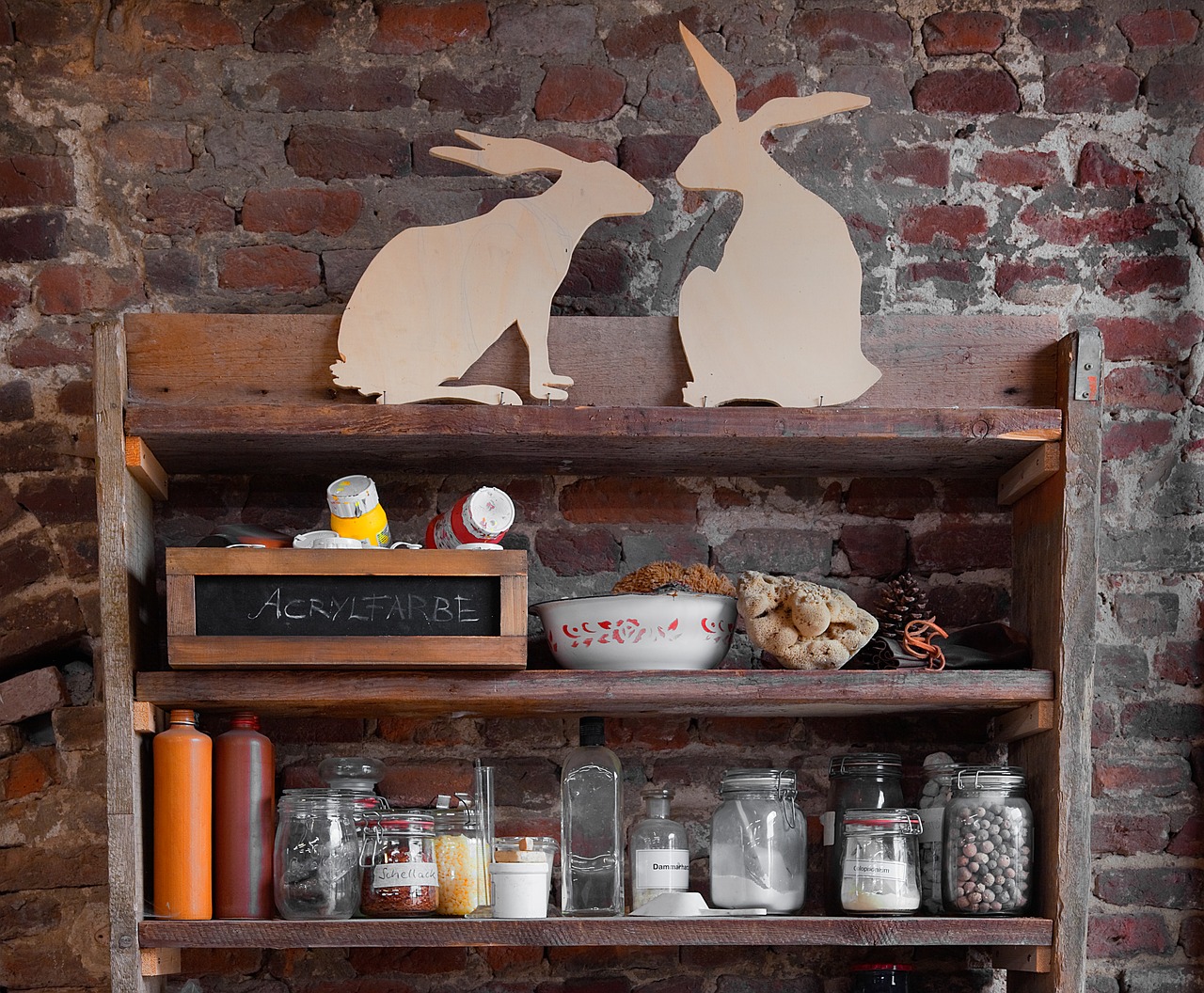 rabbit shelf workshop free photo