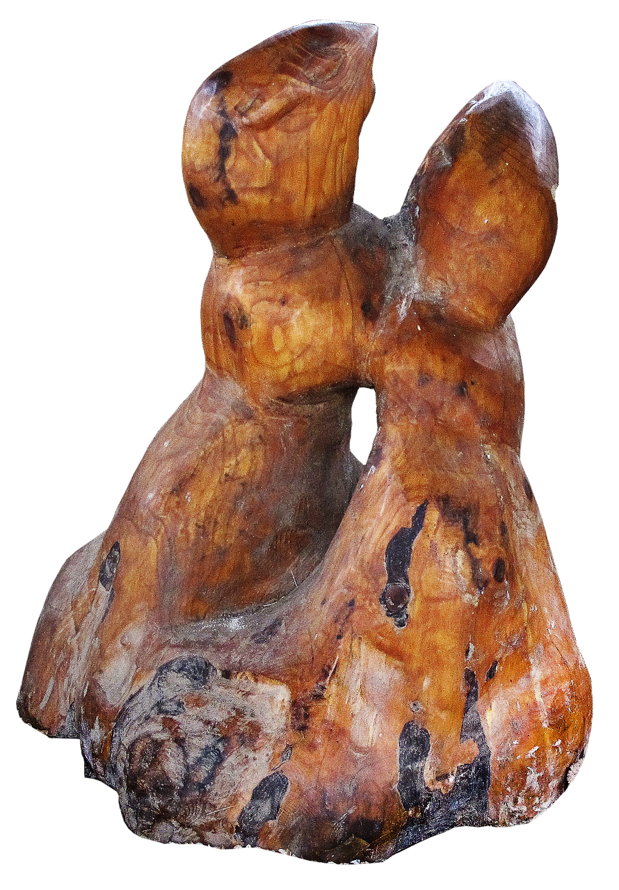 rabbit figure carved free photo