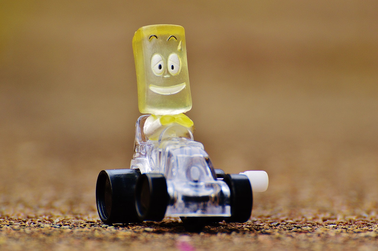 racing car figure funny free photo