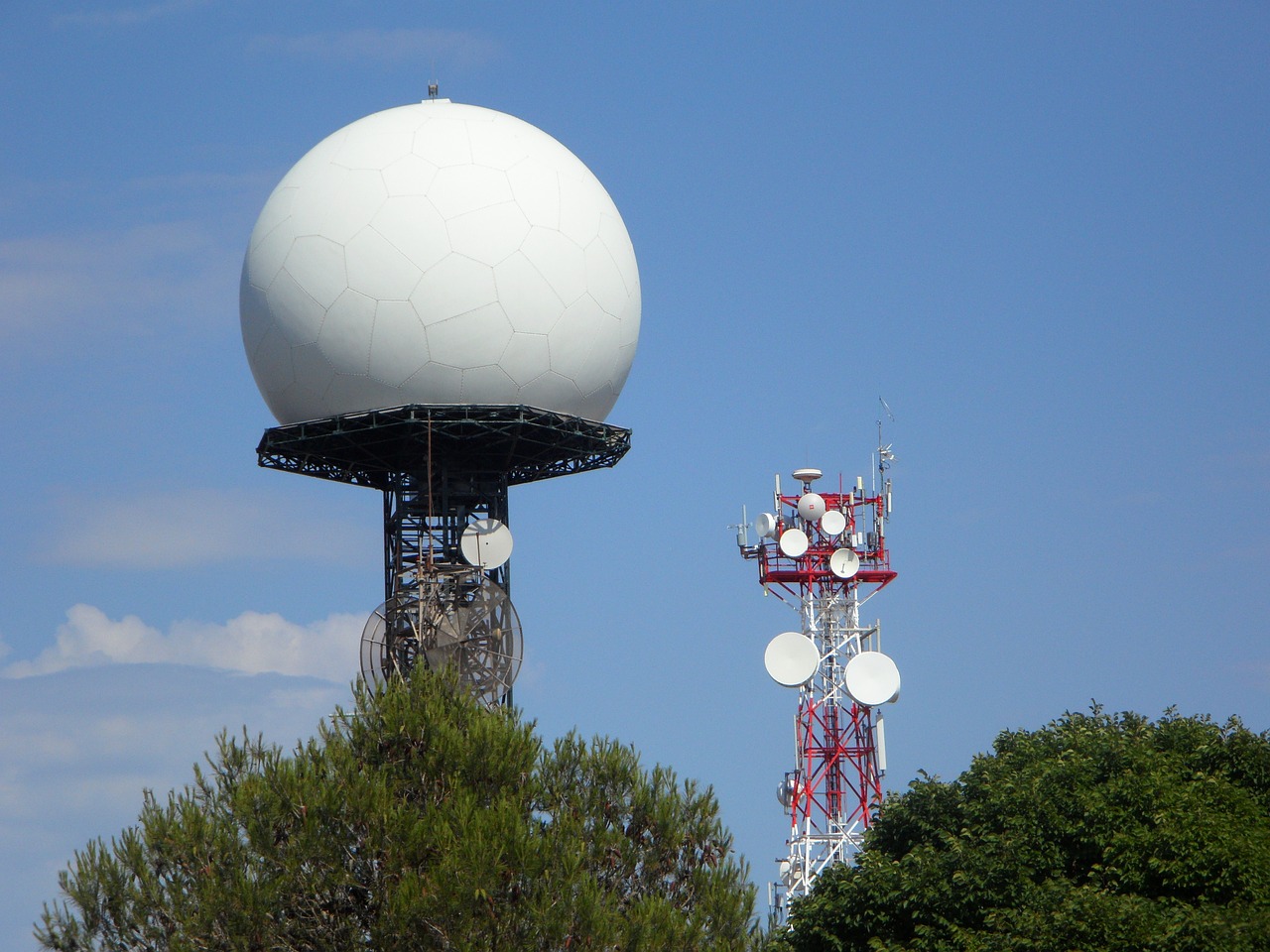 radar radar station masts free photo