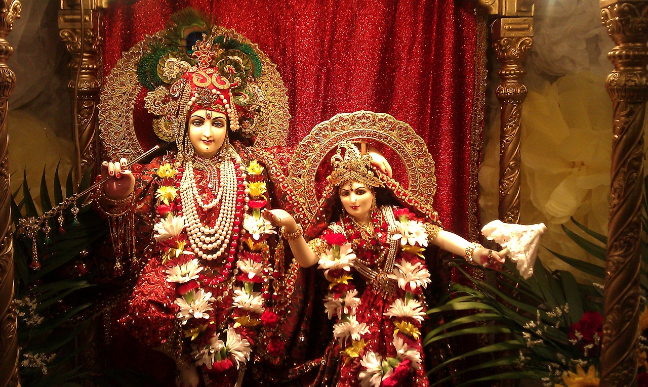 radha4 temple krishna free photo