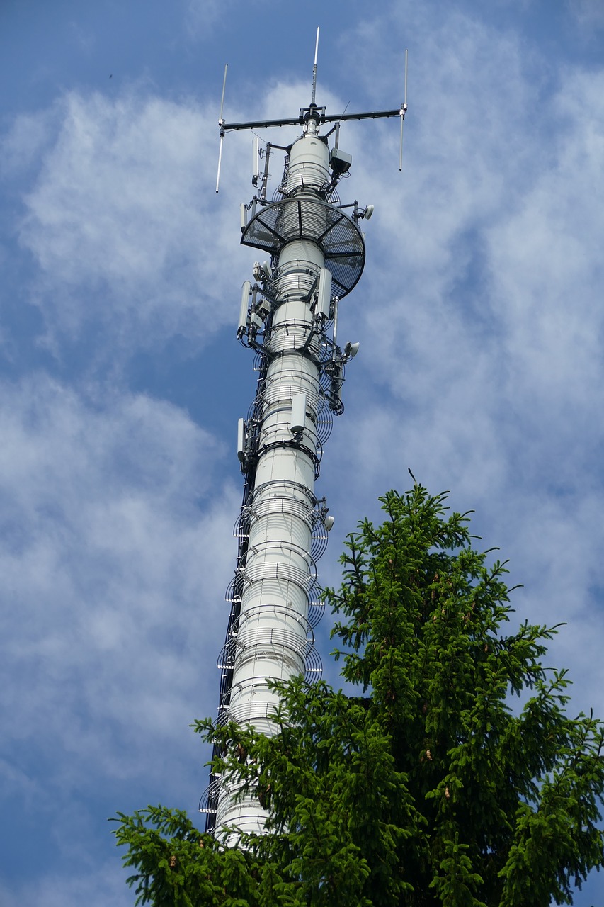 radio tower clouds cloudiness free photo