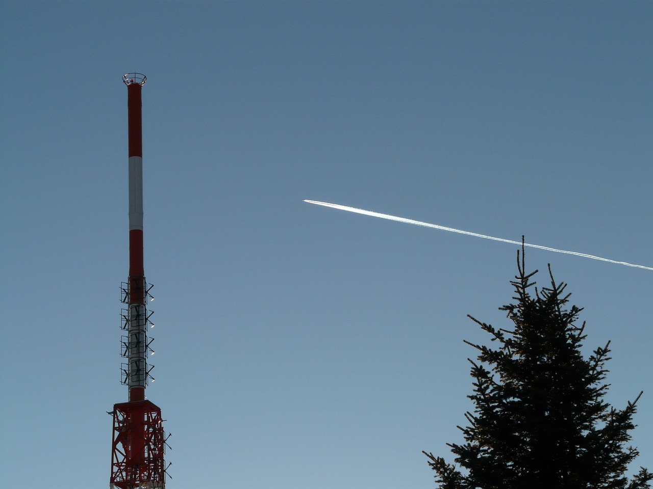 radio tower radio mast greened free photo