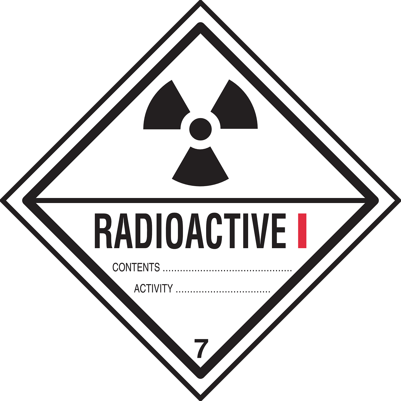 radioactive information warning free photo
