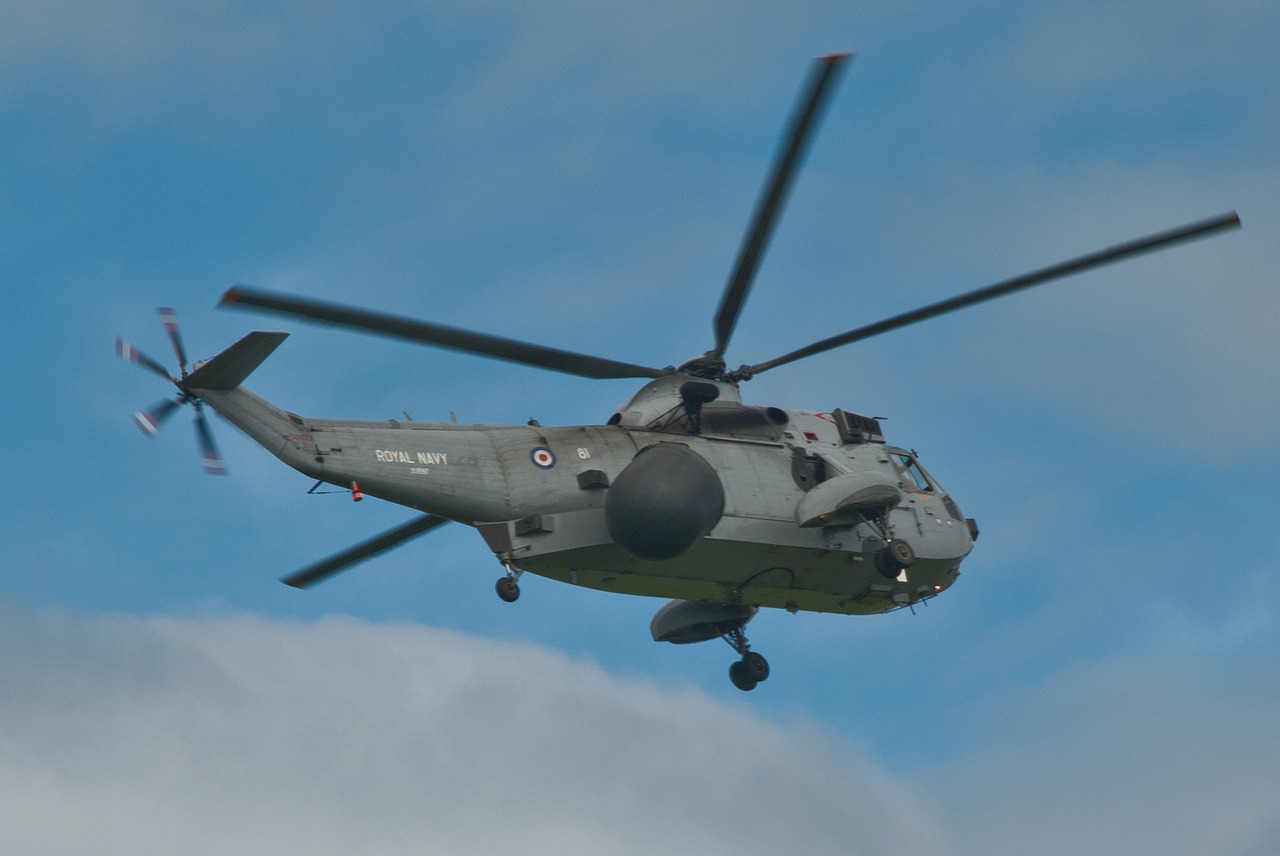 raf sea king helicopter free photo