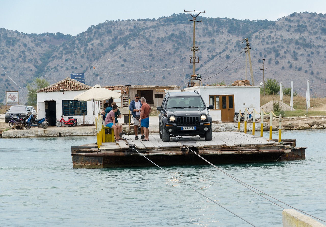 raft  albania  butrint free photo