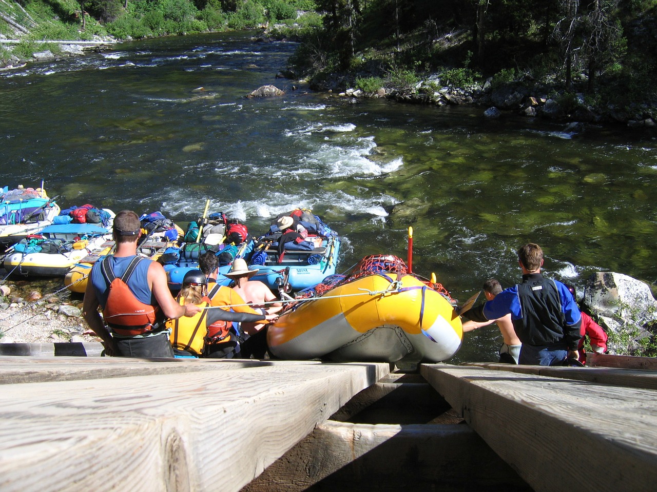 rafting salmon river launch free photo