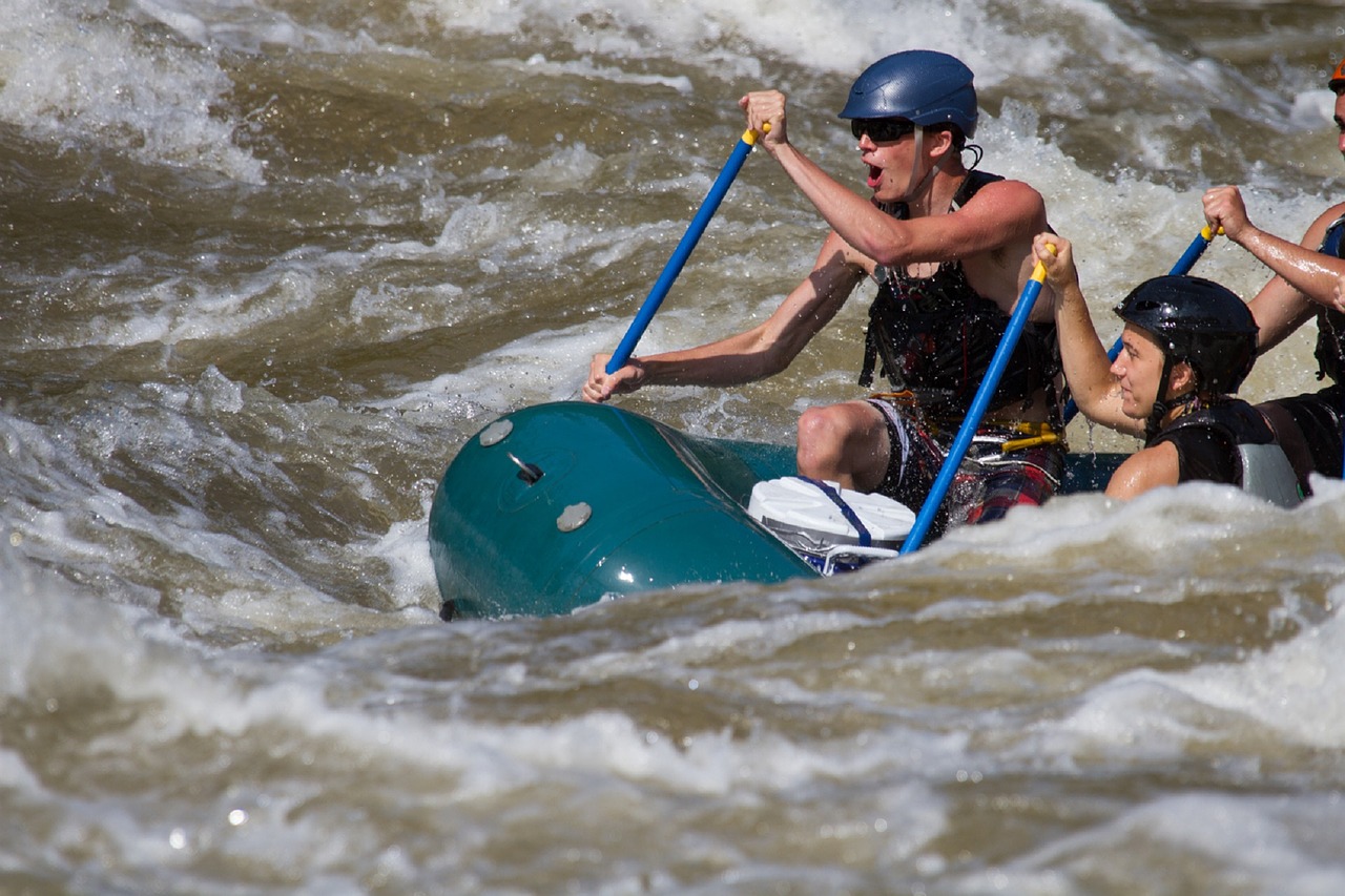 rafting rapids river free photo