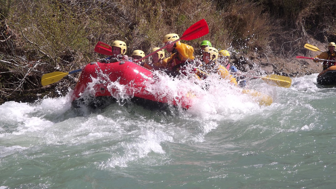 rafting rubber boat river free photo