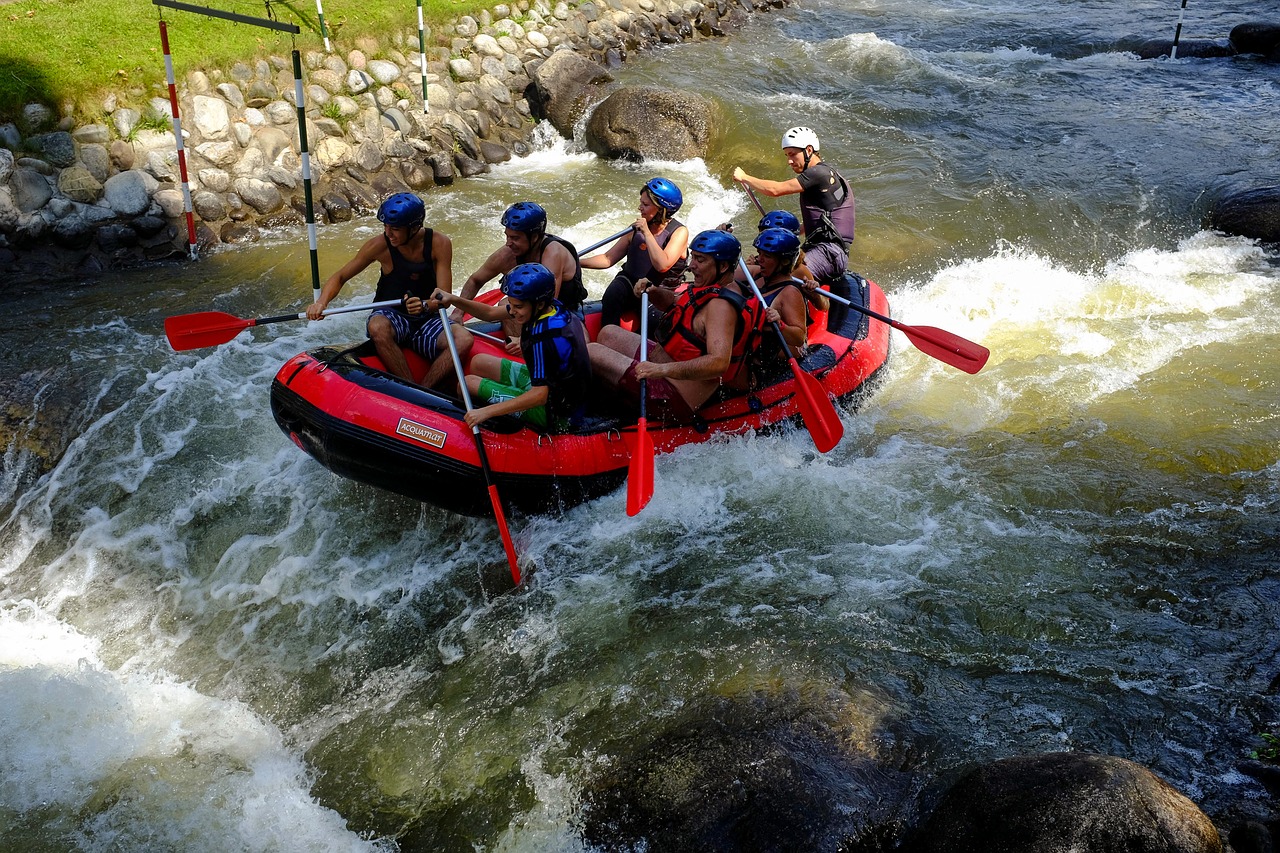 rafting dinghy whitewater free photo