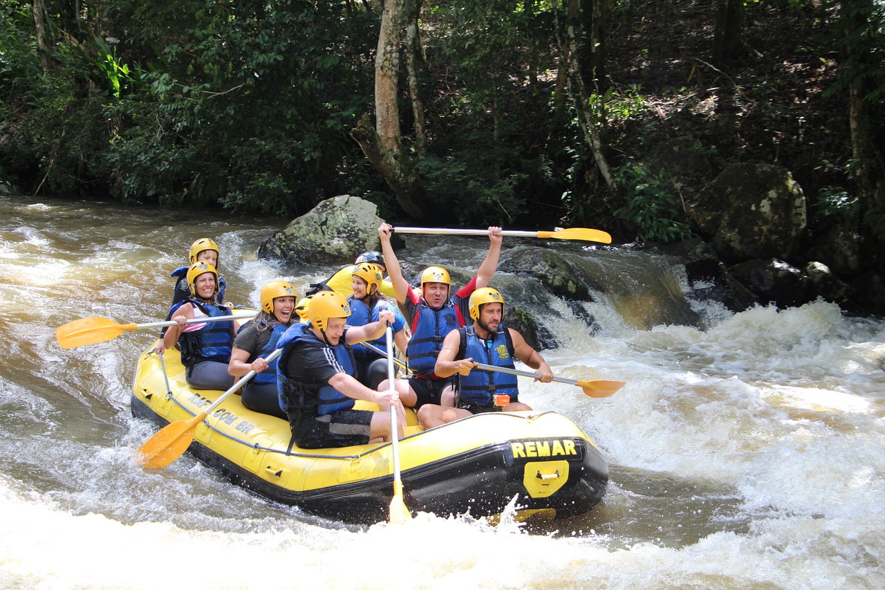 rafting boat rapids free photo