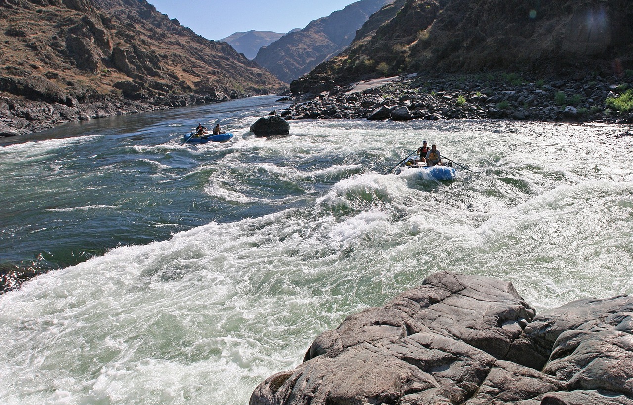 rafting salmon river water free photo