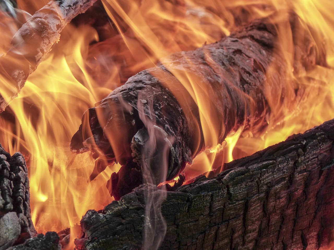 raging fire dangerous free photo