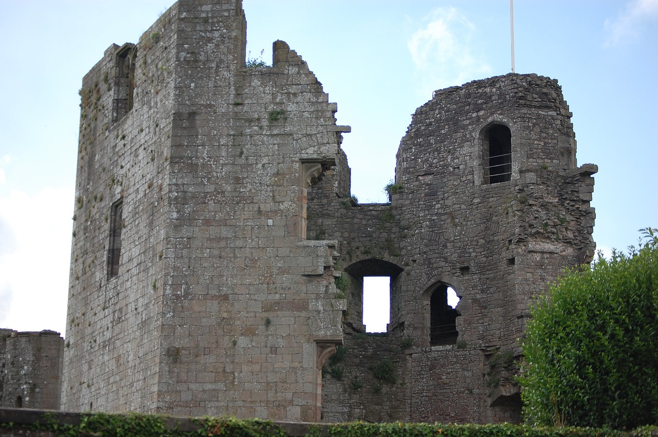 raglan castle ruin monmouthshire free photo