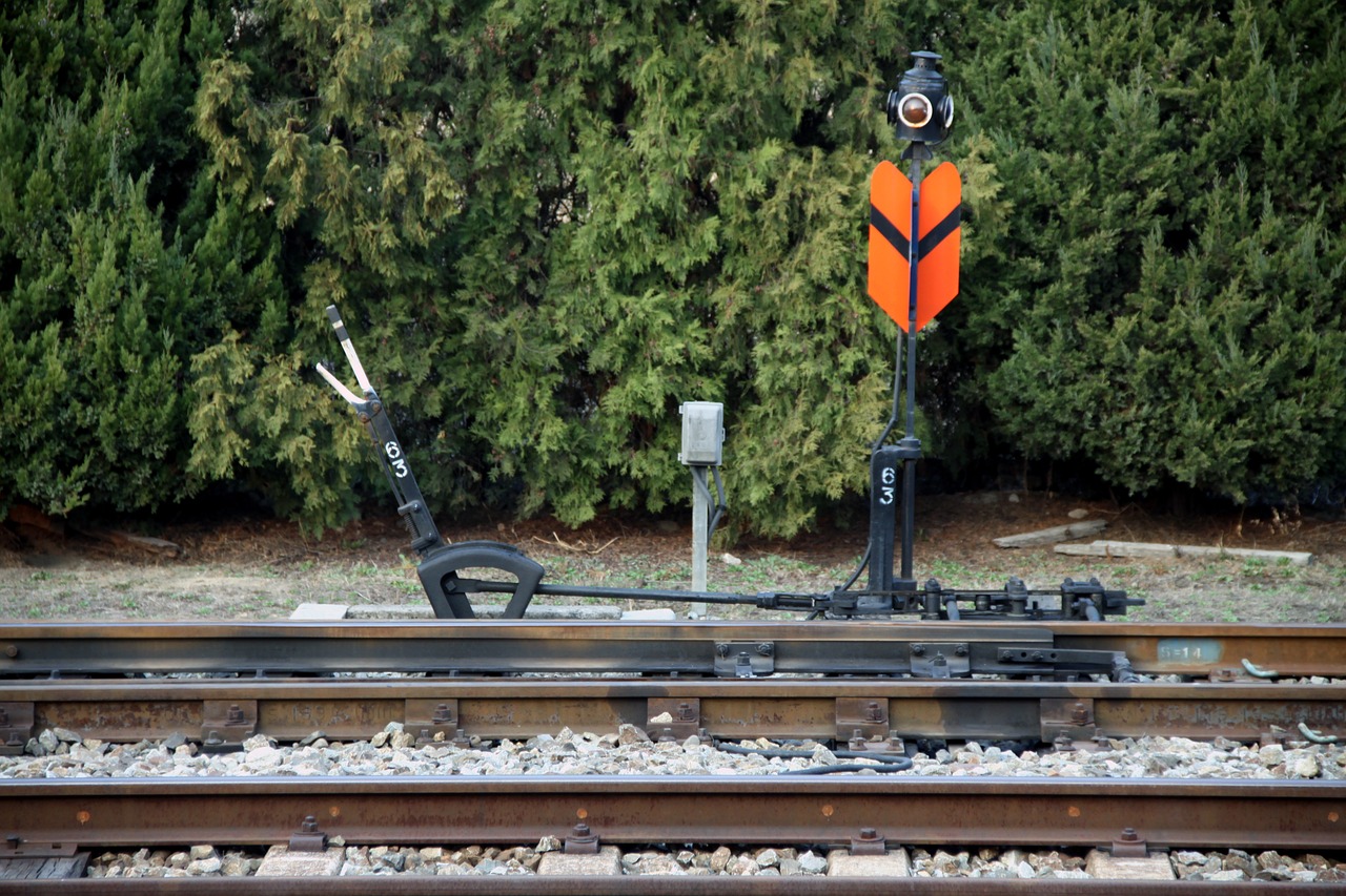 train the railroad line landscape free photo